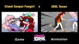CLOUD Senpai Fangirl | GAME x FNF Animation