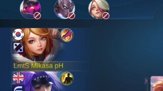 Mikasa Ng PINAS is back | First pick Fanny? no problem 👌🥱