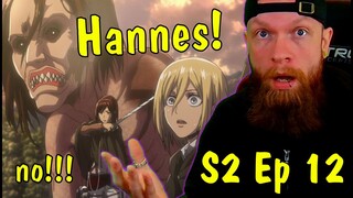 Eren has more power?? Attack on Titan Season 2 Episode 12 Reaction