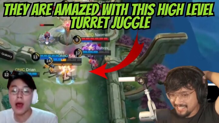 Mirko and WolfCast were Amazed with this High Level Turret Juggle of Onic Esports!