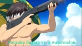 Full Metal Panic? Fumoffu 2003 : Sousuke Sagara vs. a watermelon