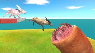 Run Over Quicksand and Giant Worm - Animal Revolt Battle Simulator