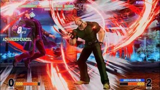 KOF15　山崎　２４Hitギロチンコンボ　地味につよい追い打ちEX