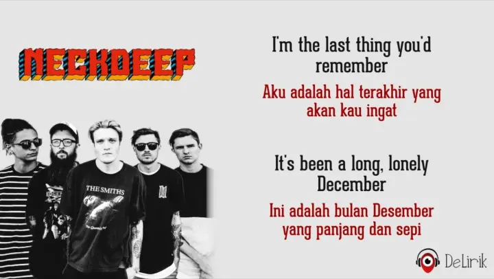 December - Neck Deep (Lirik Lagu Terjemahan)