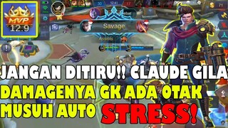 SADIS !! BUILD INI BIKIN CLAUDE TAK TERHENTIKAN! SAVAGE! - MOBILE LEGENDS