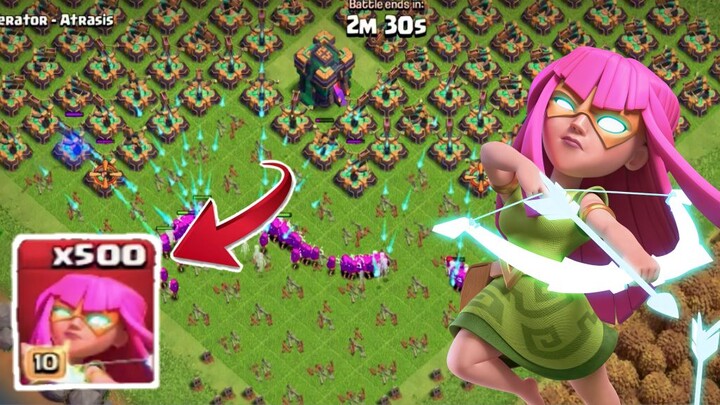 500 Super Archers vs X-Bow (Clash of Clans)