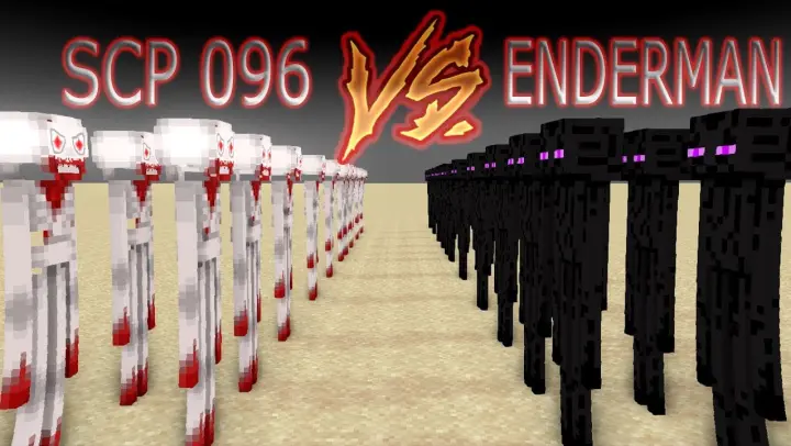 Monster School : scp 096 army and enderman army - minecraft animation