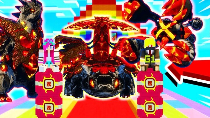 CUỘC ĐUA LUCKY BLOCK TÌM RA ĐỆ TỬ GROUDON DUNG ONE VÀ NOOB YETI AI SẼ NHẬN PHẦN QUÀ SPECIAL MINECRAF