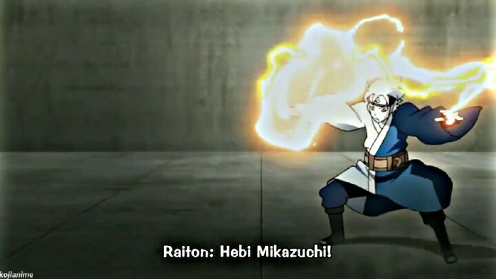 Mitsuki nih boss...|Raiton: Hebi Mikazuchi