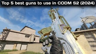 Top 5 truly best guns in CODM Season 2 (2024)