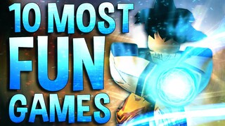 Top 10 Most Fun games to play on Roblox when your Bored