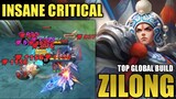 16 Kills!! Explosive Critical Zilong Gameplay!! Zilong Best Build - Top 1 Global Zilong Build MLBB
