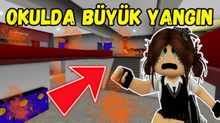 OKULDA ÇOK BÜYÜK YANGIN ÇIKTI😊AYŞEM ECE ARI💥ARIGİLLER🐝ROBLOX BROOKHAVEN🏡RP