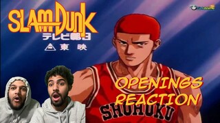 SLAM DUNK OPENINGS AND ENDINGS REACTION AND RANKING!!!