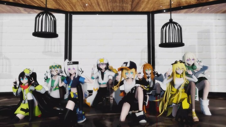 [Bump World MMD] A big gathering of the Bump Bulletproof Team! A boy group, a gender-changing girl g