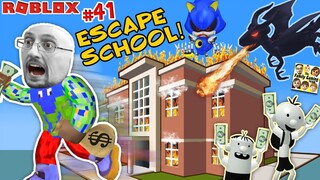 ESCAPE SCHOOL with DRAGON & Get Rich 💲 Roblox #41 💰 FGTEEV