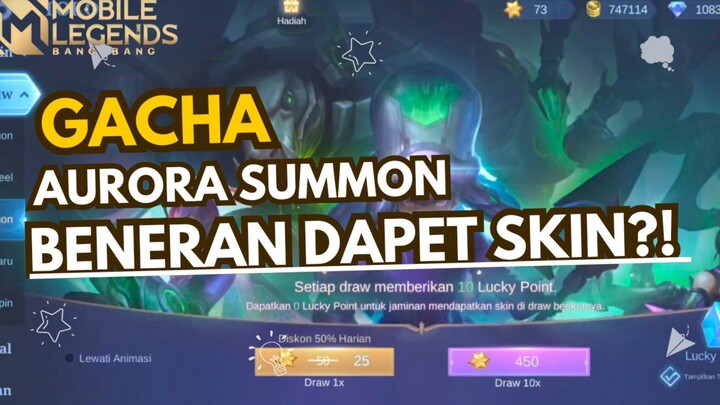 TES DROP RATE SKIN DI EVENT AURORA SUMMON MLBB !