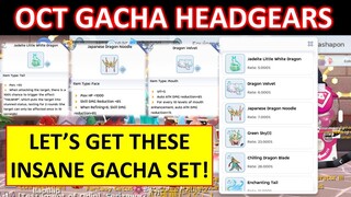 OCTOBER HEADGEARS! INSANE GACHA SET! LET'S GET THEM ALL!