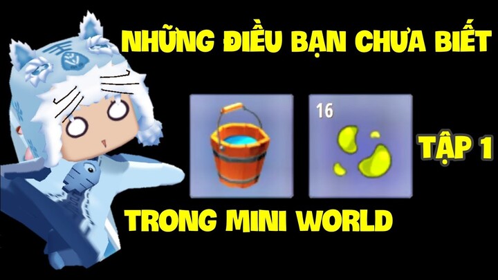 CHƠI MINI WORLD LÂU NĂM NHƯNG CHƯA CHẮC BẠN ĐÃ BIẾT ĐẾN NHỮNG MẸO NÀY - P1 ** MEOWPEO TV