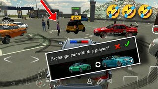 funny🤣roleplay  i trade my bmw m4 & funny moments happen car parking multiplayer