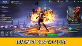 Fragment Shop Update! Mobile Legends