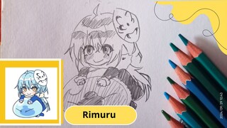 drawing rimuru. easy drawing anime girl