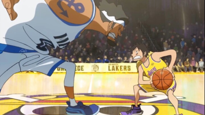 [Official Animation] One Piece and the Los Angeles Lakers produced Luffy's Slam Dunk!