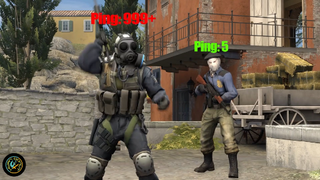 Cực khó đỡ với các cao thủ ping 999+ #CSGO #haihuoc