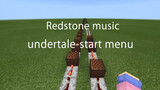 [Music]Playing Undertale-Start Menu Song in Minecraft