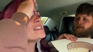 The wife's "skin shedding" prank stunned her husband and even scared him