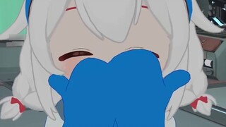 Taffy imitated the dark crawling of Triangle Miku. Senior GO's move was too cruel.