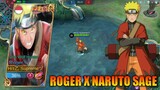 SCRIPT SKIN ROGER X NARUTO SAGE MODE FULL EFFECTS NO PASSWORD - MOBILE LEGENDS