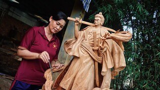 ONE PIECE: Zoro - Carving a Big Statue from a piece of Wood -  Wano arc