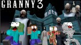Monster School : GRANNY 3 CHALLENGE - Funny Horror Minecraft Animation