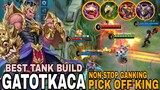 Gatotkaca MVP Gameplay, Non-Stop Ganking - Best Build for Tank/Roaming ~ MLBB