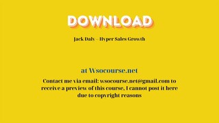 [GET] Jack Daly – Hyper Sales Growth