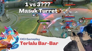 Gameplay Cici TerBARBAR!!! Sampai Masuk Turret!