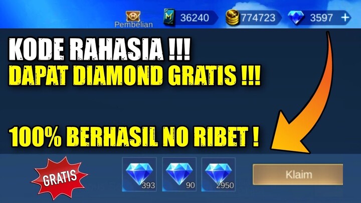 MASUKAN KODE INI LANGSUNG DAPAT DIAMOND GRATIS | Cara Mendapatkan Ribuan Diamond Secara Gratis Mlbb