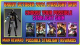 Choose Your October 2021 Starlight Skin Possible Rewards Part 1 Update | MLBB