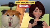 Baymax | Aunt Cass and Mochi Shot Progression | NARA YOUN |@3D Animation Internships