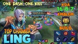 One Dash, One Kill | Aggressive Ling Gameplay By Top Chamba “S E N T O S”  | Mobile Legends
