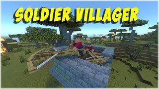 Solider Villager In Zombie Apocalypse - Minecraft Bedrock / MCPE 1.18