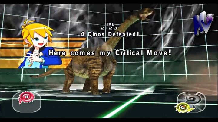 Dinosaur King Arcade Game 古代王者恐竜キング Shunosaurus NO Water Moves VS Secret Game Dinoman Final Battle