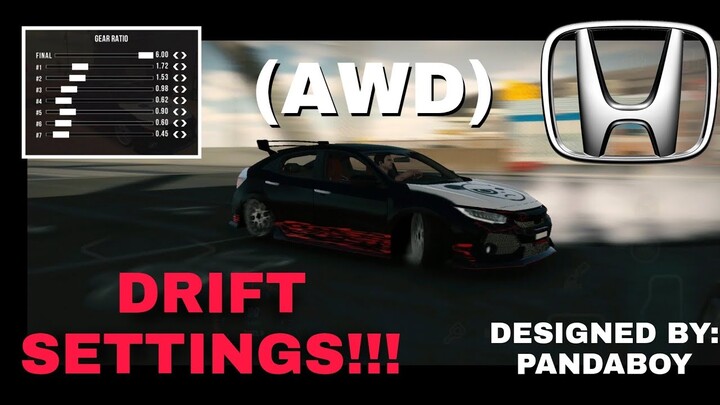 New Update CPM!!! Honda Civic (AWD) New Drift Settings!!! Car Parking Multiplayer