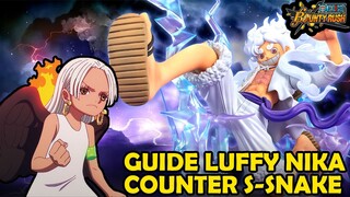 GUIDE Combo Terbaik Luffy Nika EASY Kill Seraphim S Snake - ONE PIECE BOUNTY RUSH