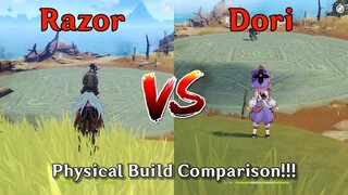 Dori vs Razor!!! Which one is better!! Physical Build COMPARISON