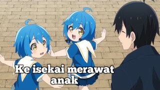 Anime bapak yang sayang anak, jalan - jalan ke berbagai tempat dengan kedua anak kembarnya 😆😆