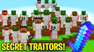 Speedrunner vs 100 Hunters, but with Secret Traitors - Minecraft