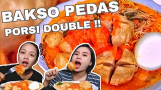 MUKBANG BAKSO PEDAS ⁉️ PORSI DOUBLE | MUKBANG INDONESIA |