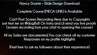 Nancy Duarte Course Slide Design Download